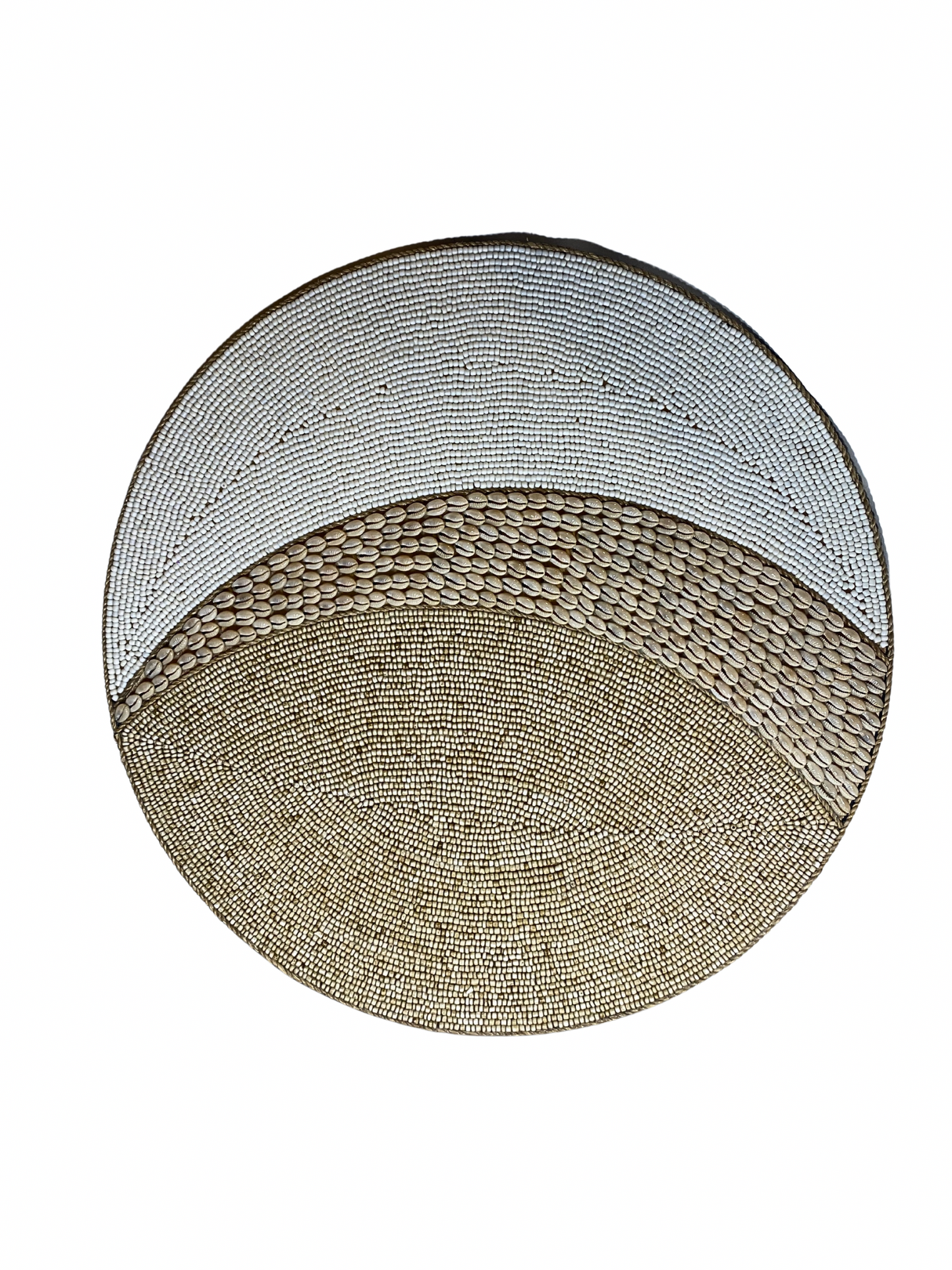 Wall decor beads shell round S,M,L