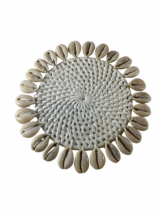 Shell coaster white