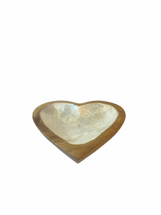 Wooden bowl shell small