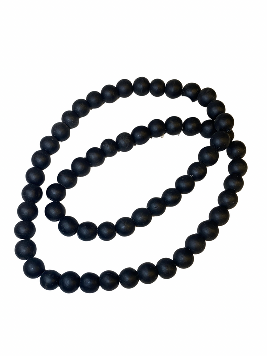 Wall hanger necklace beads black