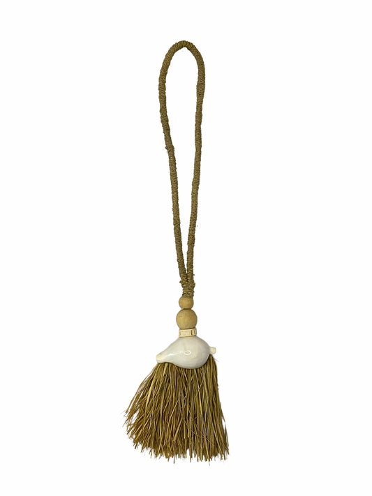 Cowrie shell tassel
