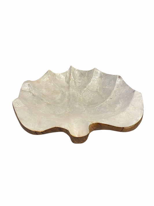 Shell leaf shape bowl