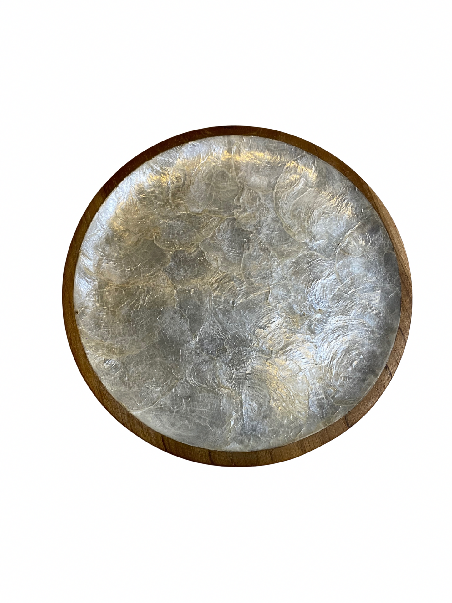 Plate shell wood round size S - 20cm