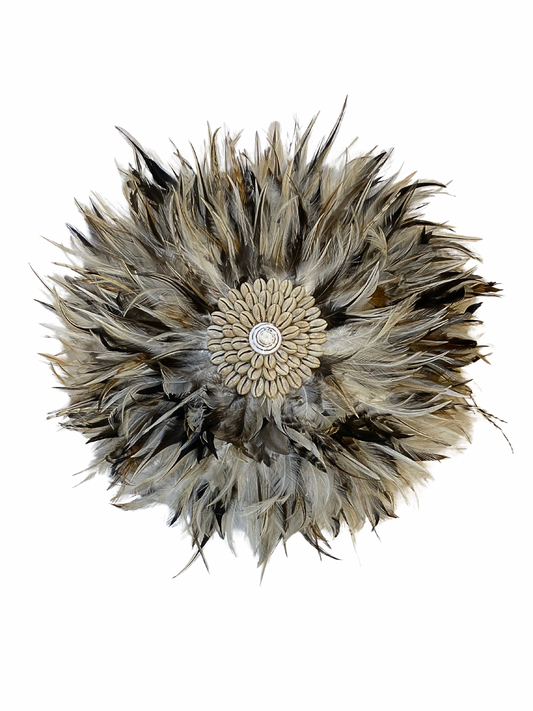 Wall hanger feather Shell round size M