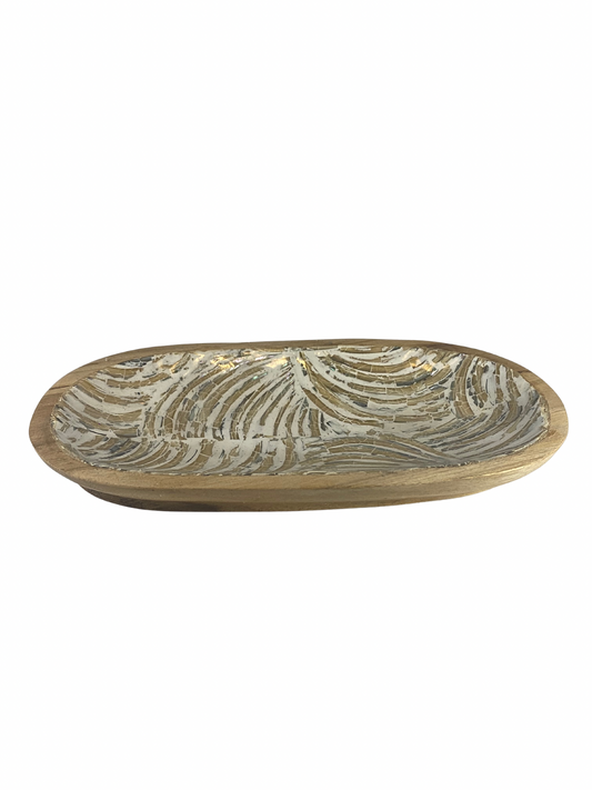 Shell bowl wooden