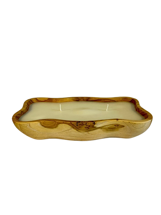 Wooden candle