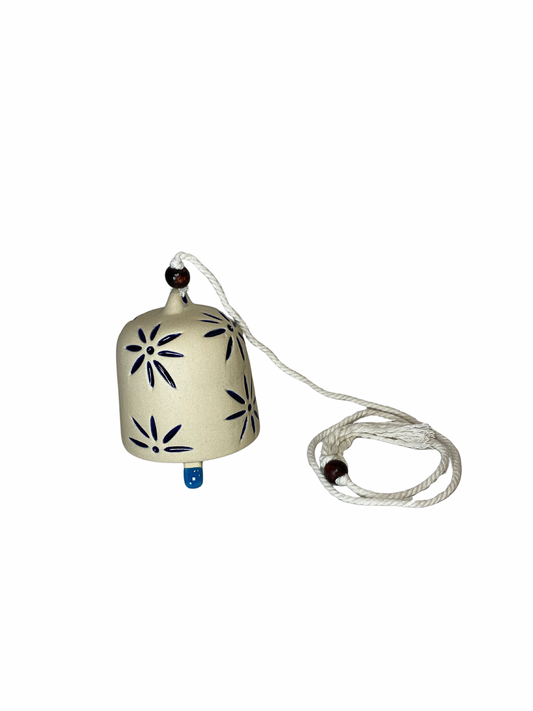 Blue blossom ceramic bell size M