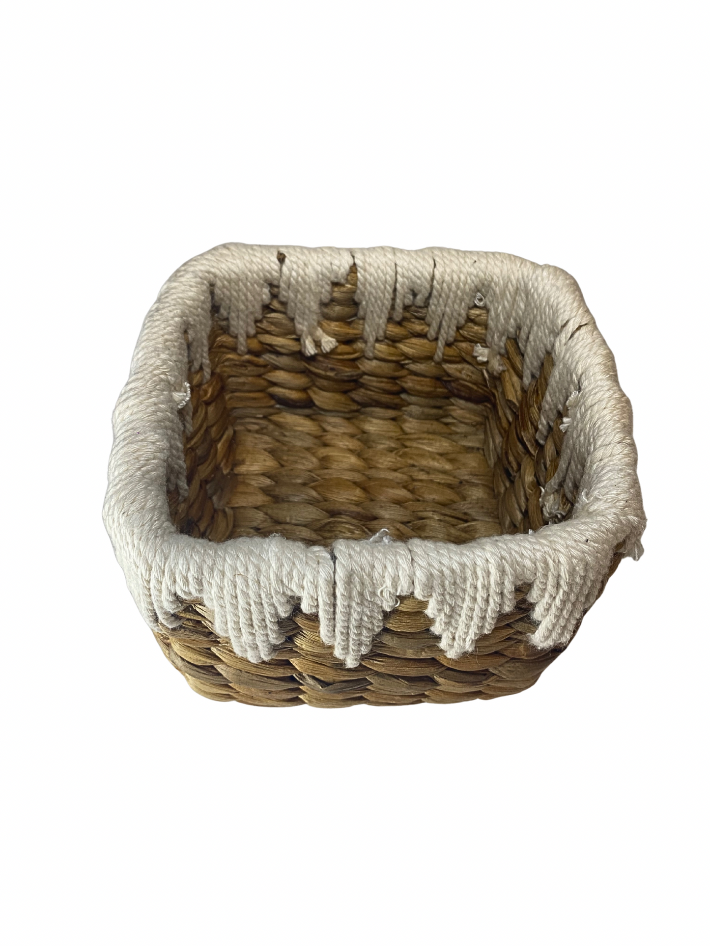 Natural square basket - 15cm