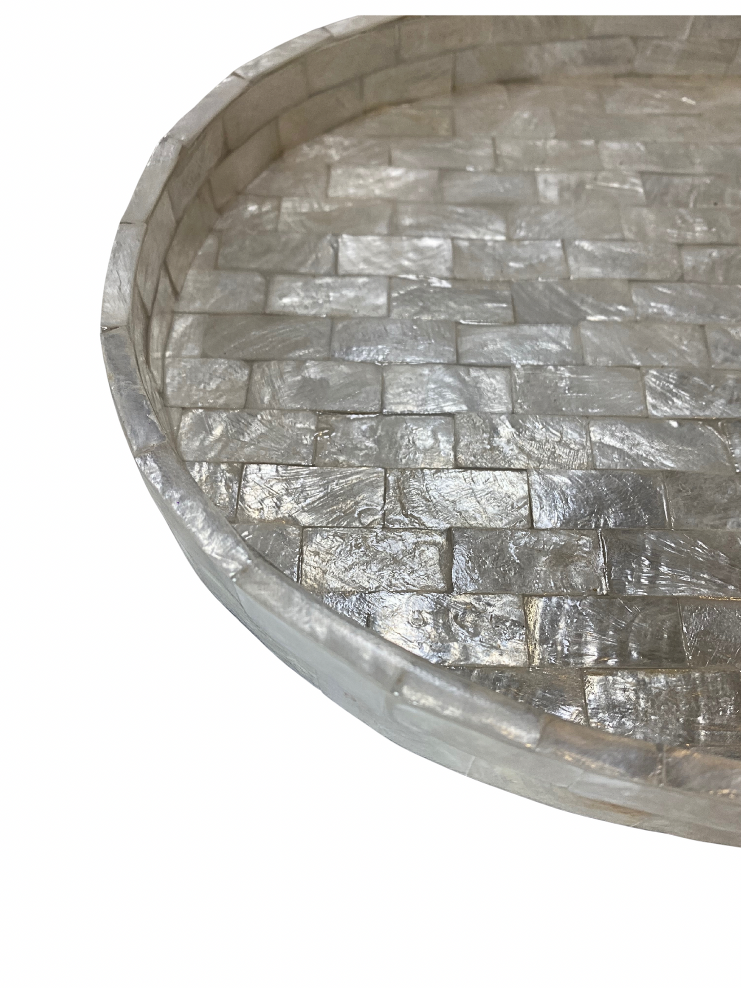 Plate shell oval white