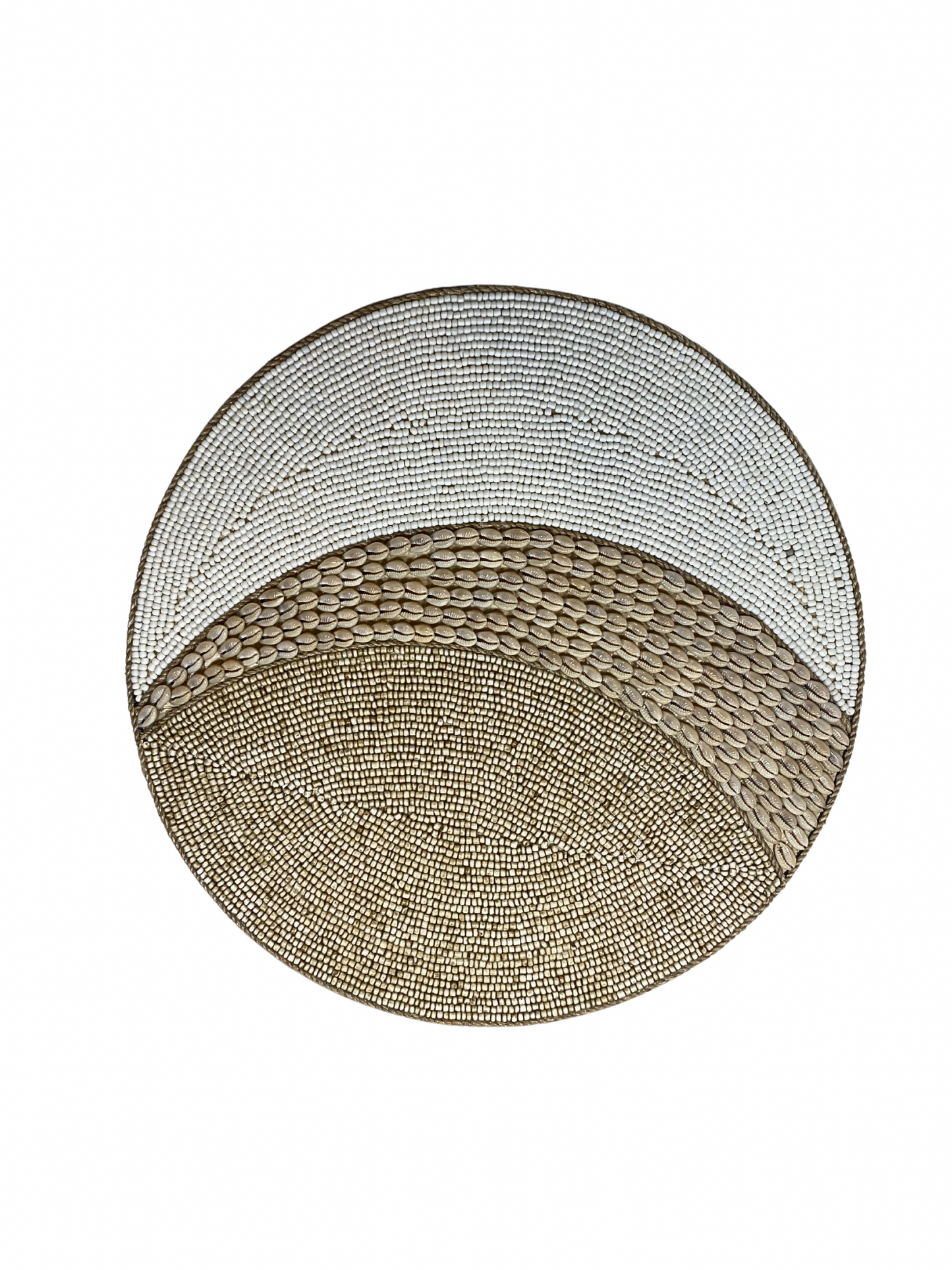 Wall decor beads shell round S,M,L