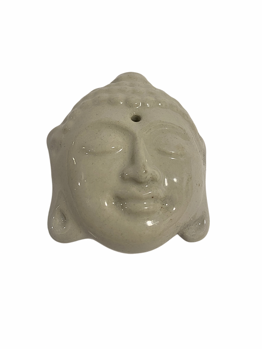 Budha incense ceramic white