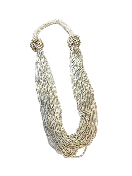 Necklace beads white