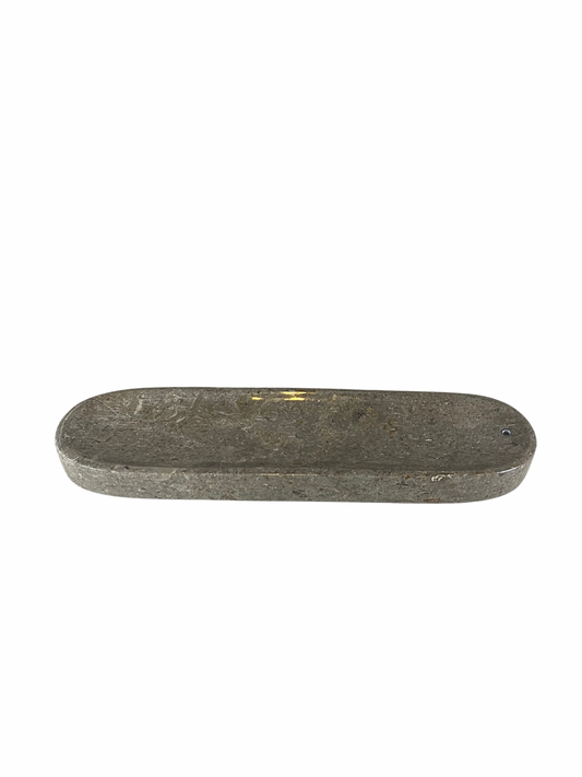Marble incense holder grey