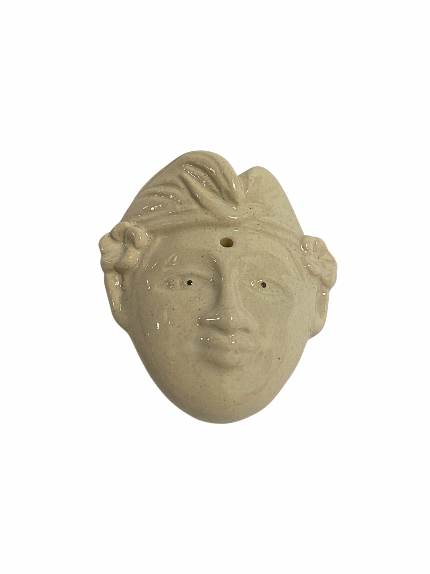 Balinese man incense ceramic white