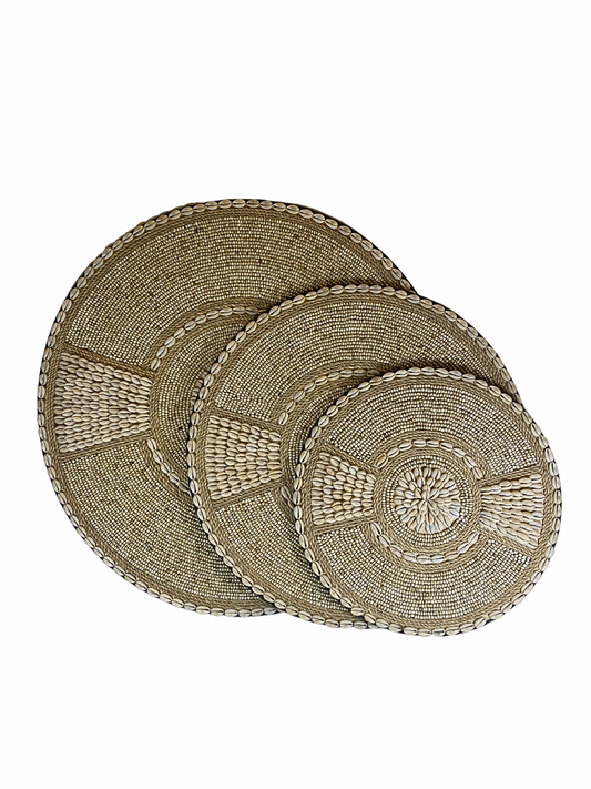 Wall decor  bead shell natural colour size S,M L
