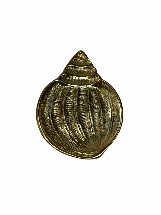 Brass conch dish