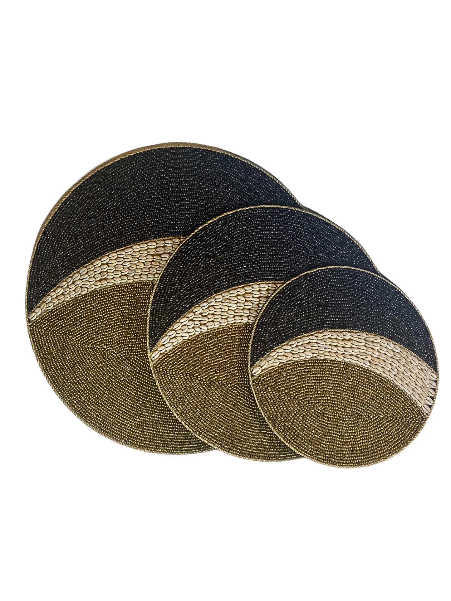 Wall decor beads shell round S,M,L