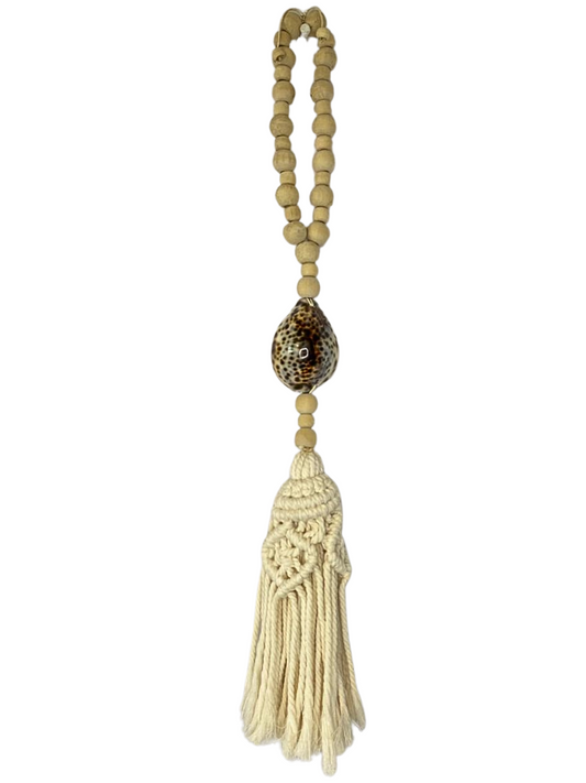 Tiger shell tassel