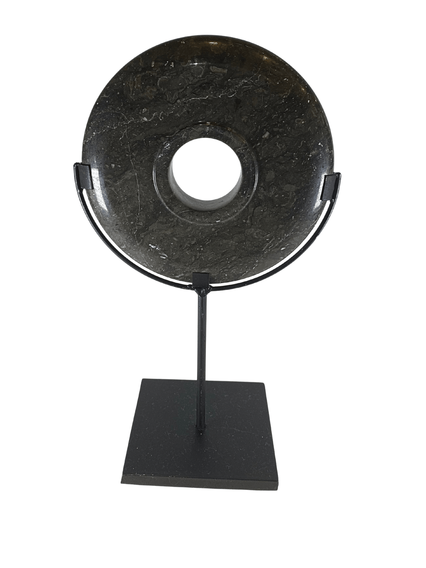 Marble ring dark grey