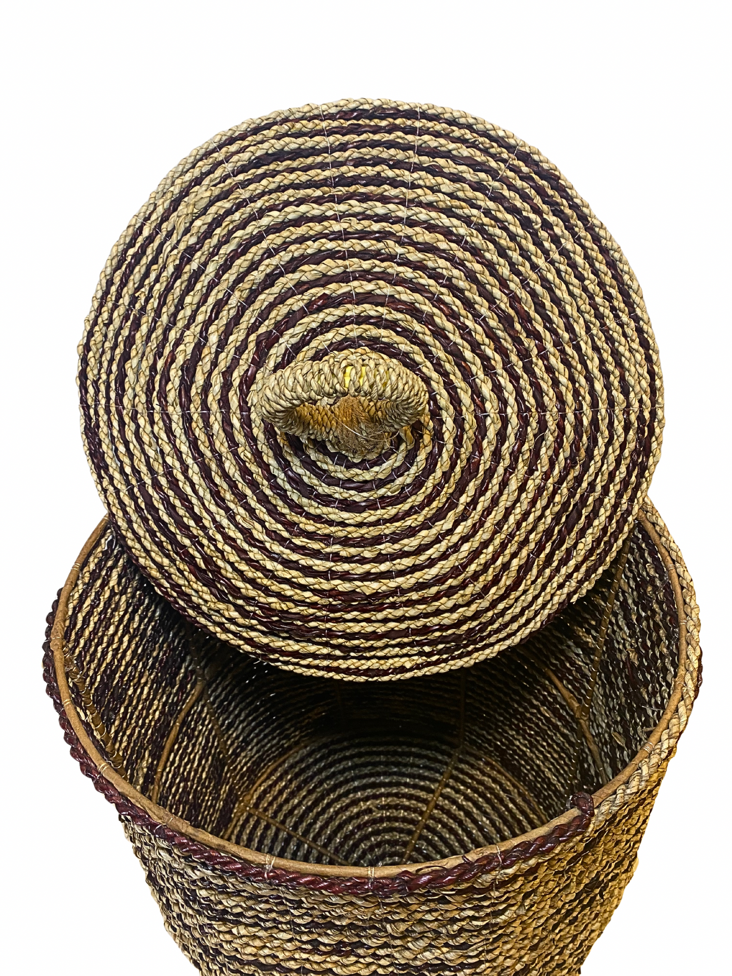 Banana leaf basket with lid - 50cm