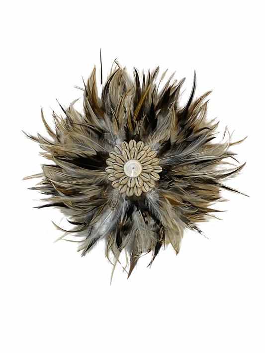 Wall hanger feather shell round size S