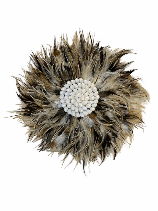 Wall hanger feather shell round size M
