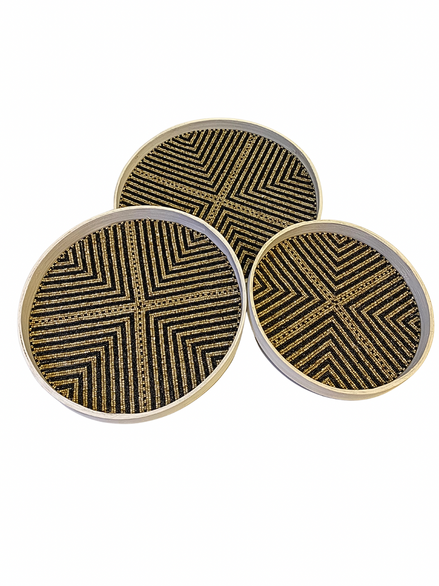 Set bamboo tray beads