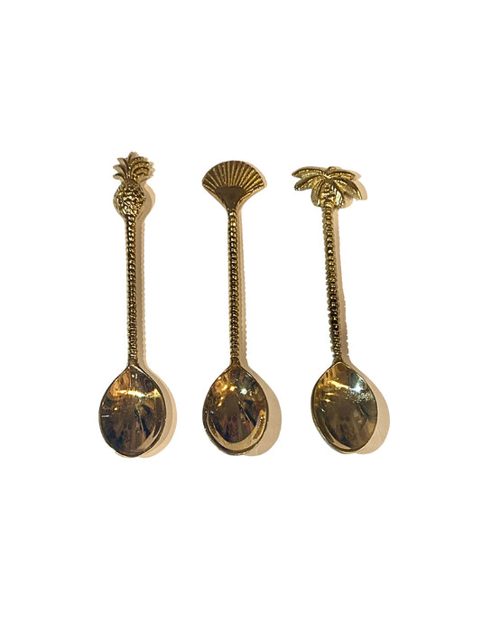 Brass deco spoon size S
