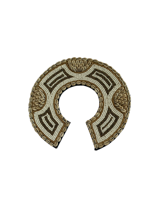 Shell beaded necklace wall hanging size 40 cm